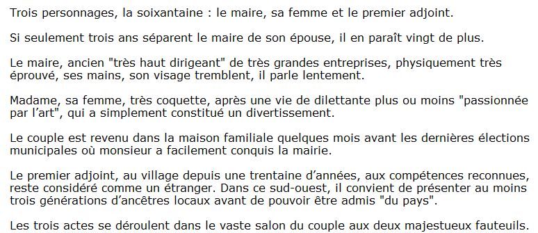 présentation Le petit empereur veut fusionner les villages